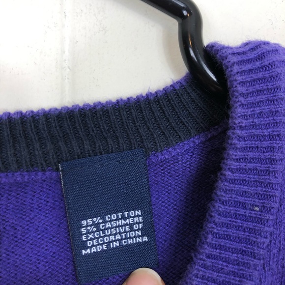 Chaps Cashmere Blend V-Neck Sweater Sz L - Picture 4 of 7